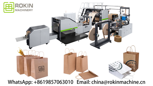 RKHF-450T Automatic Kraft Food Paper Bag Machine na may Twisted Handle